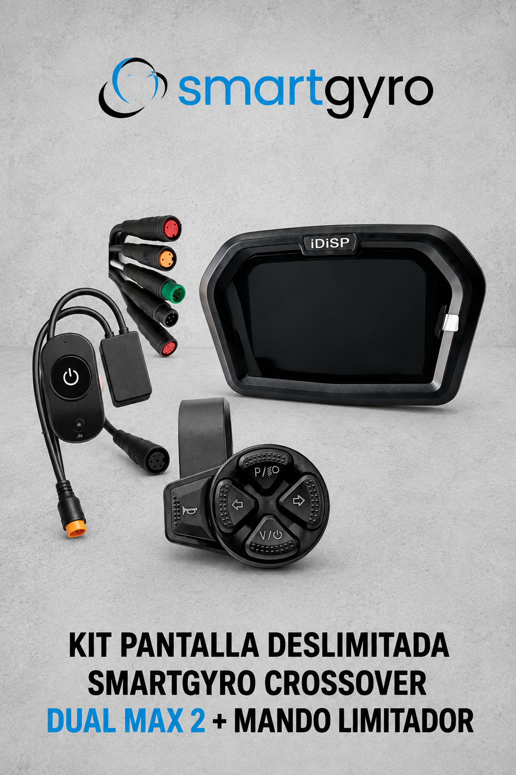⚡️Kit pantalla deslimitada Smartgyro Crossover dual Max 2 + Mando limitador ⚡️