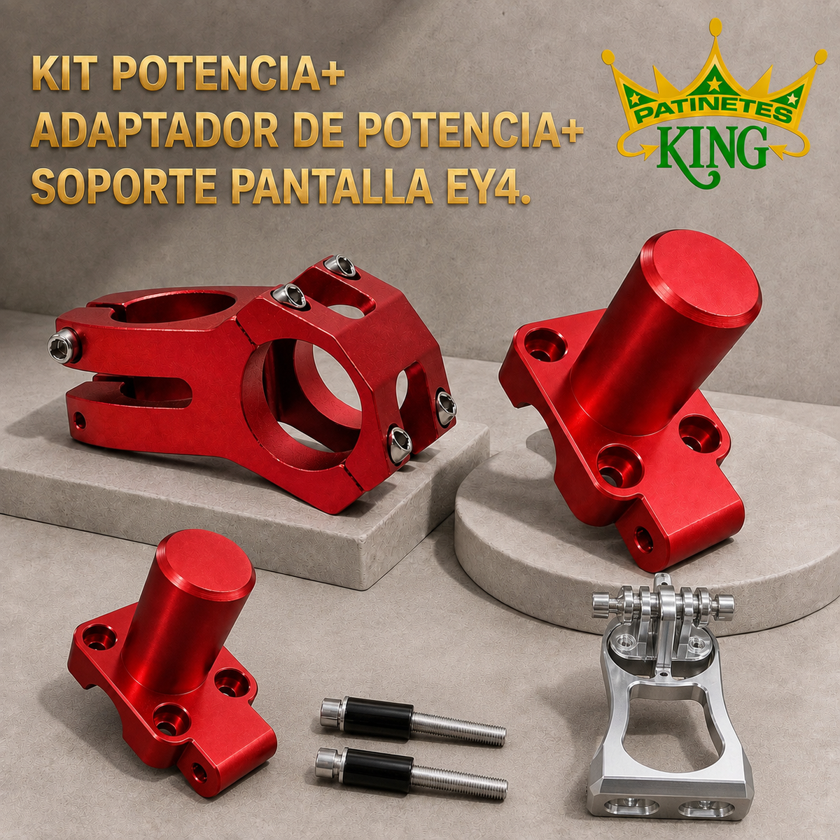 KIT POTENCIA + ADAPTADOR DE POTENCIA + SOPORTE DE PANTALLA EY4 ⚡️