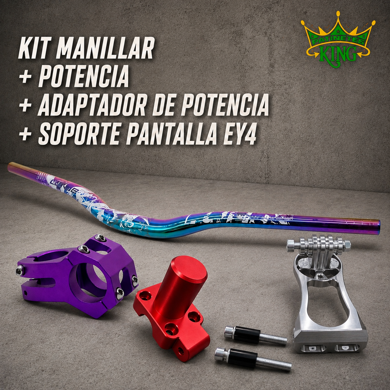 KIT MANILLAR + POTENCIA +ADAPTADOR DE POTENCIA + SOPORTE PANTALLA EY4 ⚡️
