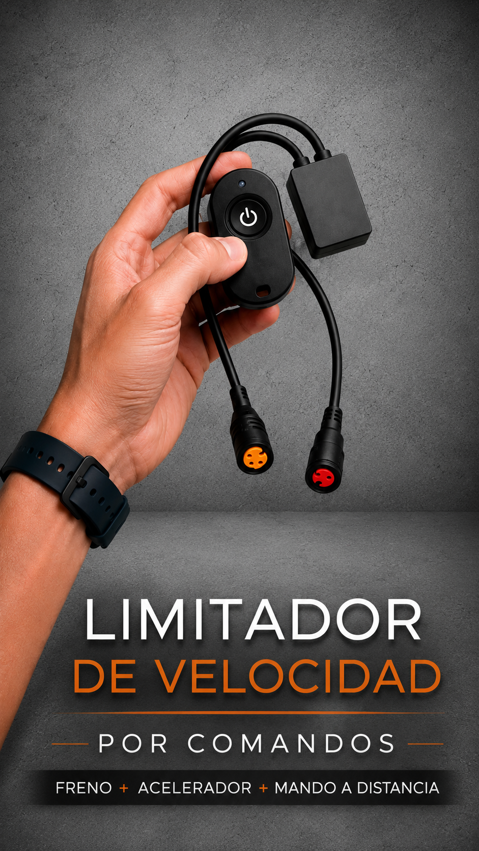 ⚡️Limitador por comandos + freno + acelerador + mando a distancia⚡️