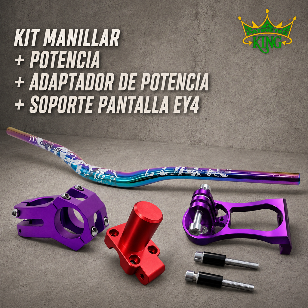 KIT MANILLAR + POTENCIA +ADAPTADOR DE POTENCIA + SOPORTE PANTALLA EY4 ⚡️