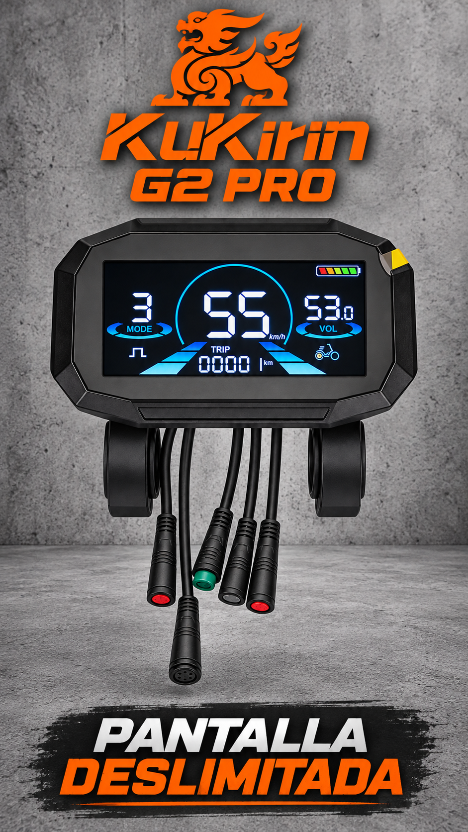 Pantalla deslimitada Kukirin g2 pro DGT ⚡️