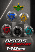 Discos de freno de 140 mm ⚙️