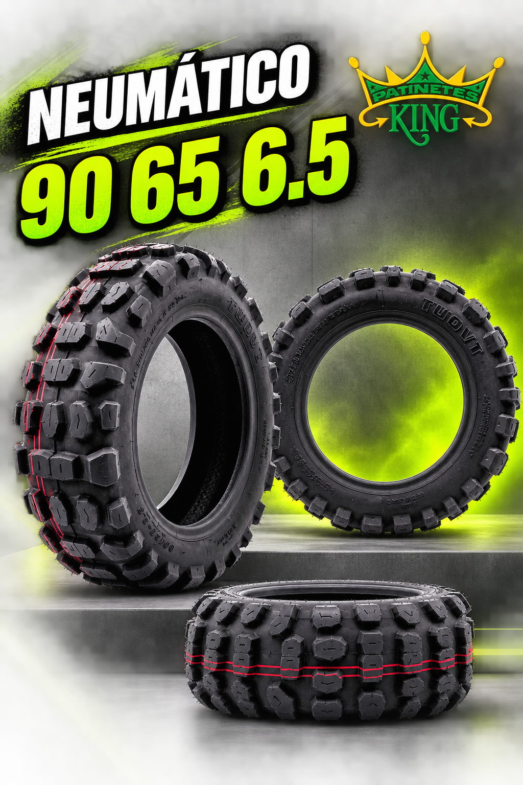 Neumático Tubeless 90 65 6.5⚡️