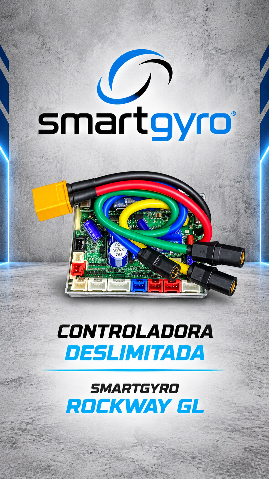 Controladora Deslimitada Smartgyro Rockway GL ⚡️