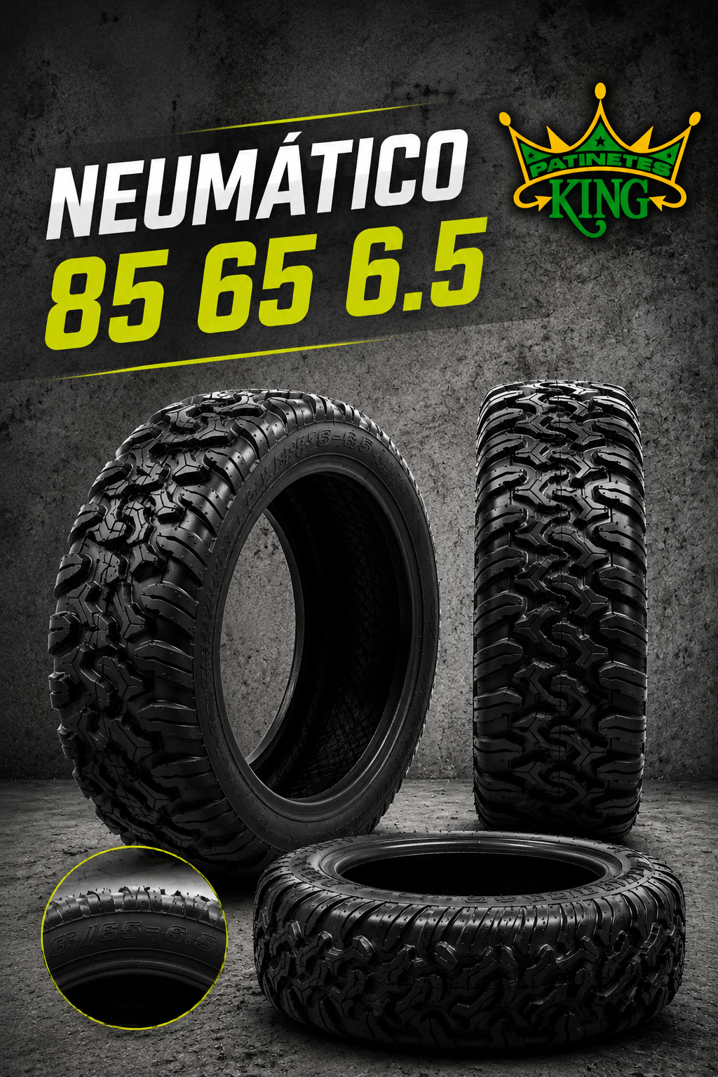 Neumático Tubeless 85 65 6.5 ⚡️