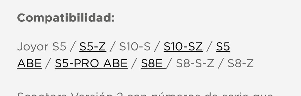 LIMITADOR para Joyor S10/T10