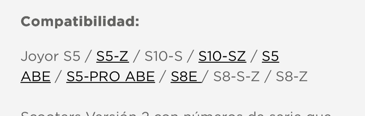 LIMITADOR para Joyor S10/T10